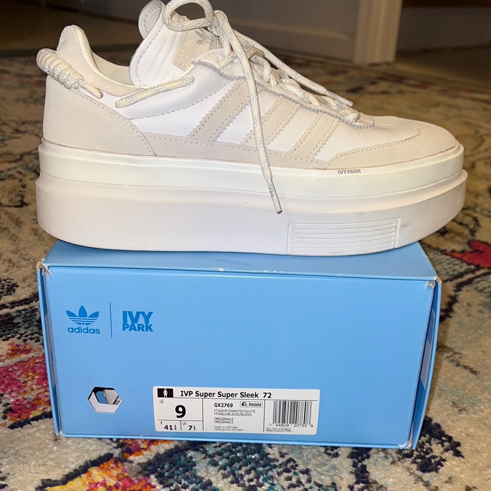 Ivy Park Icy Park collection. Size 9 Adidas Super Sleek sneakers